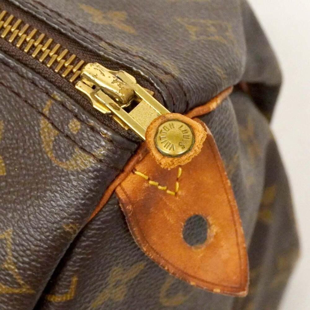 LOUIS VUITTON Brown Monogram Speedy 35 Bag - Picture 6 of 14